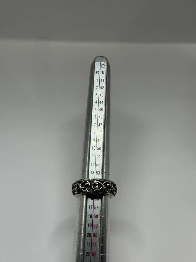 Chrome Hearts Eternity Floral Silver Ring VSPWuaD 8