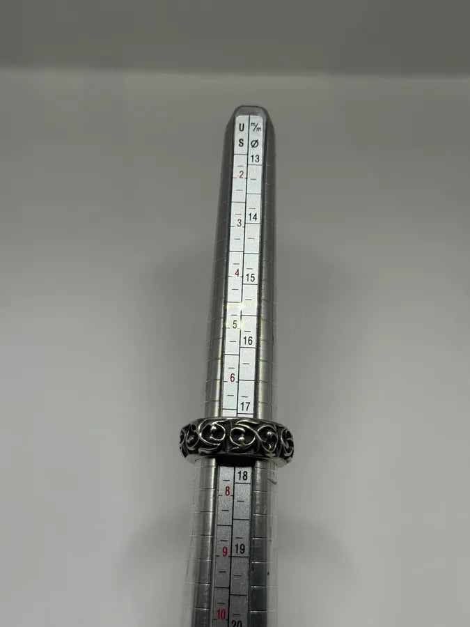 Chrome Hearts Eternity Floral Silver Ring VSPWuaD 9