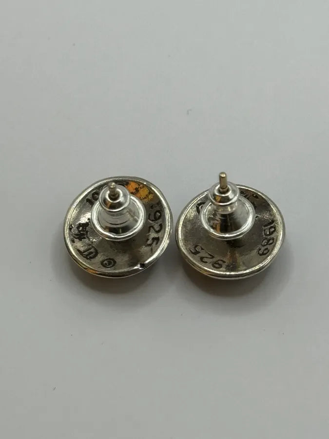 Chrome Hearts Eternity Floral Stud Silver Earring Set xnaQQEL 5