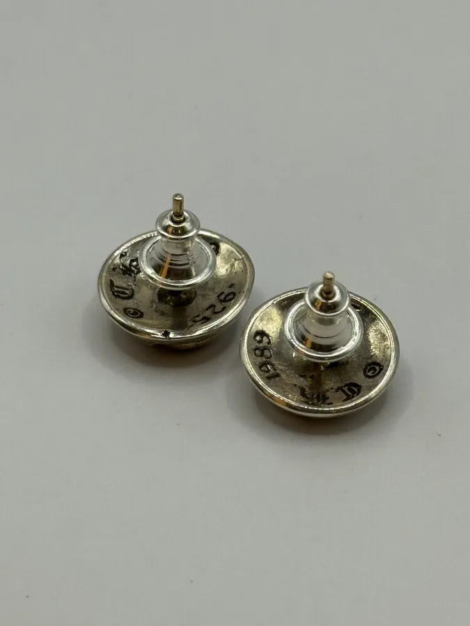 Chrome Hearts Eternity Floral Stud Silver Earring Set xnaQQEL 7