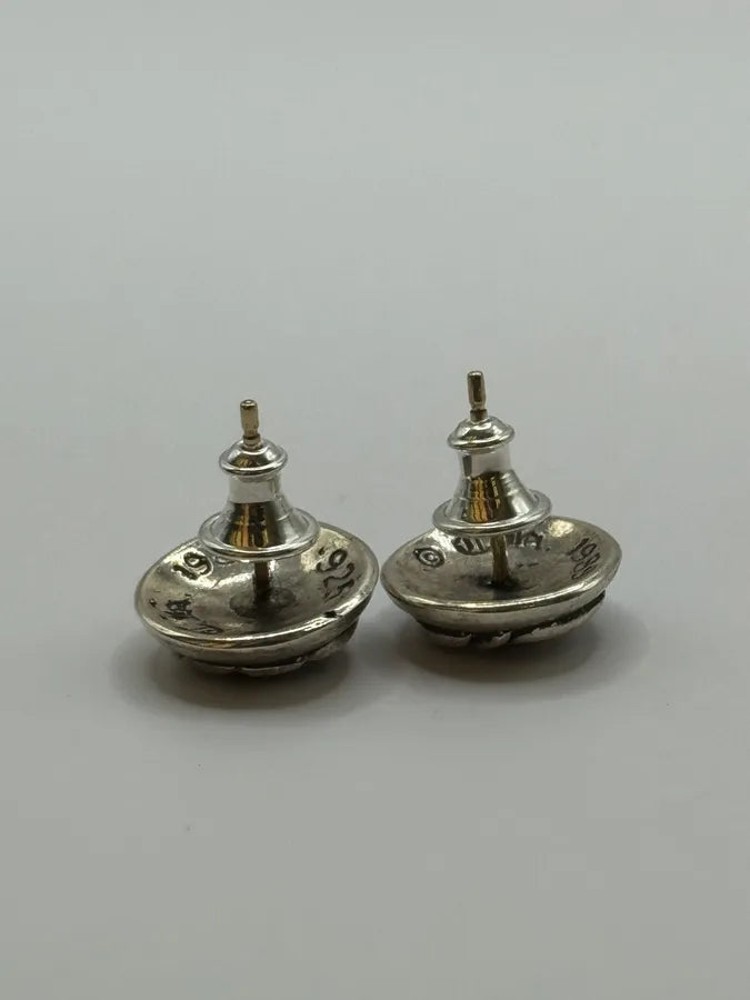 Chrome Hearts Eternity Floral Stud Silver Earring Set xnaQQEL 8