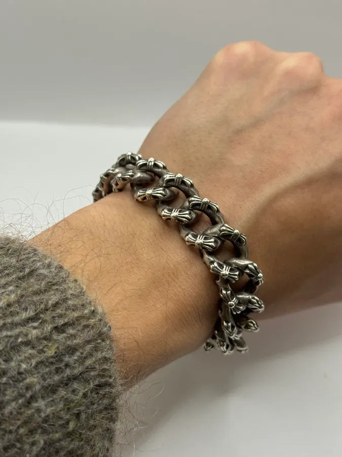 Chrome Hearts Extra Fancy Chain Link Lobster Clasp Bracelet BsUvnBl 1