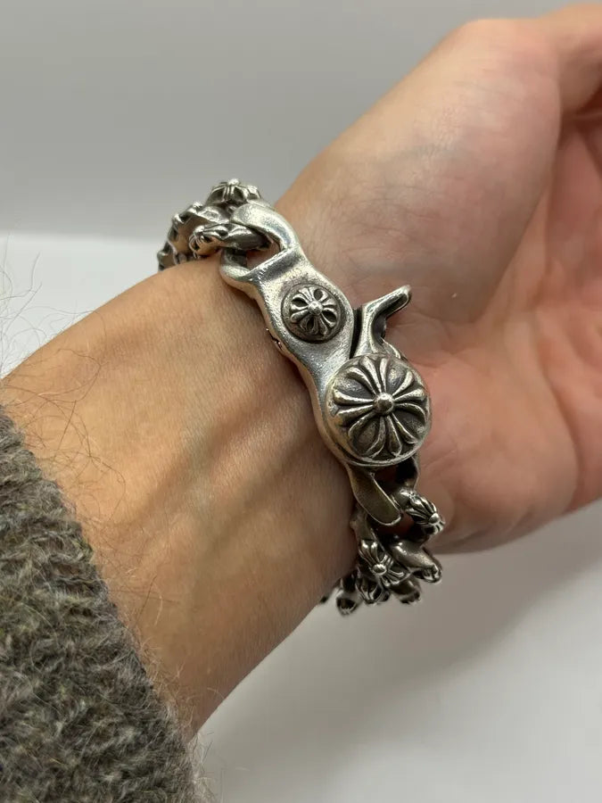 Chrome Hearts Extra Fancy Chain Link Lobster Clasp Bracelet BsUvnBl 8