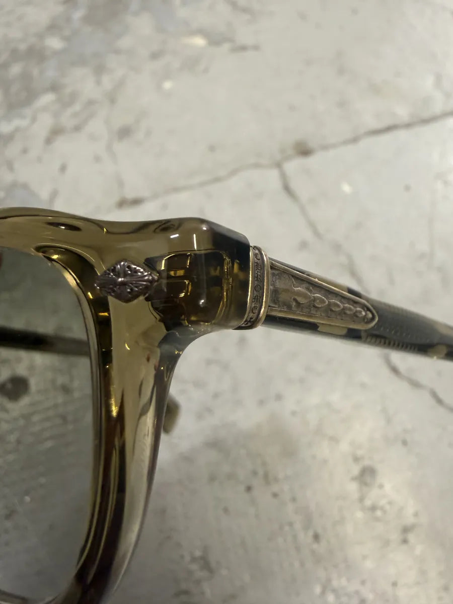 Chrome Hearts Faded Olive Green Chirp Chirp Sunglasses muauuYo 12