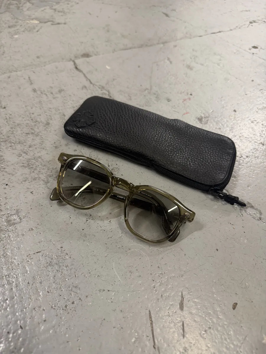 Chrome Hearts Faded Olive Green Chirp Chirp Sunglasses muauuYo 3