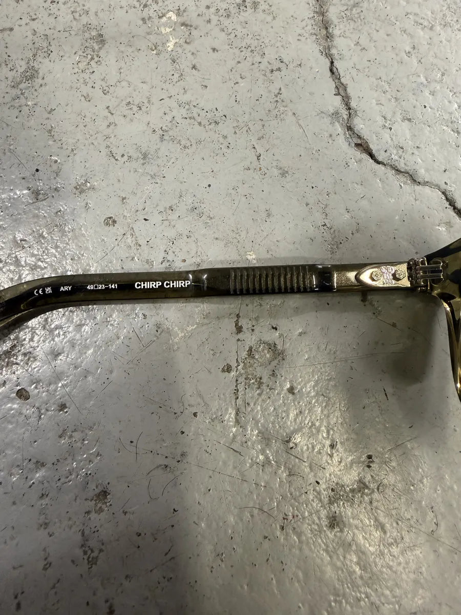 Chrome Hearts Faded Olive Green Chirp Chirp Sunglasses muauuYo 8