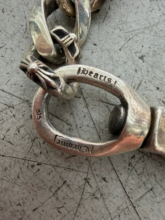 Chrome Hearts Fancy Links Silver Cross Wallet Chain sWOuCZJ 10