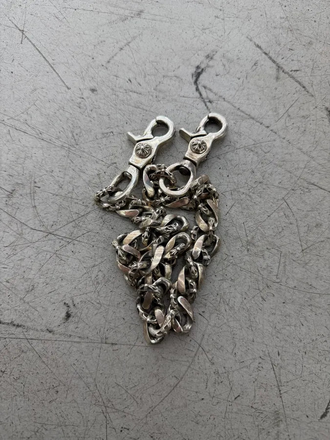 Chrome Hearts Fancy Links Silver Cross Wallet Chain sWOuCZJ 8