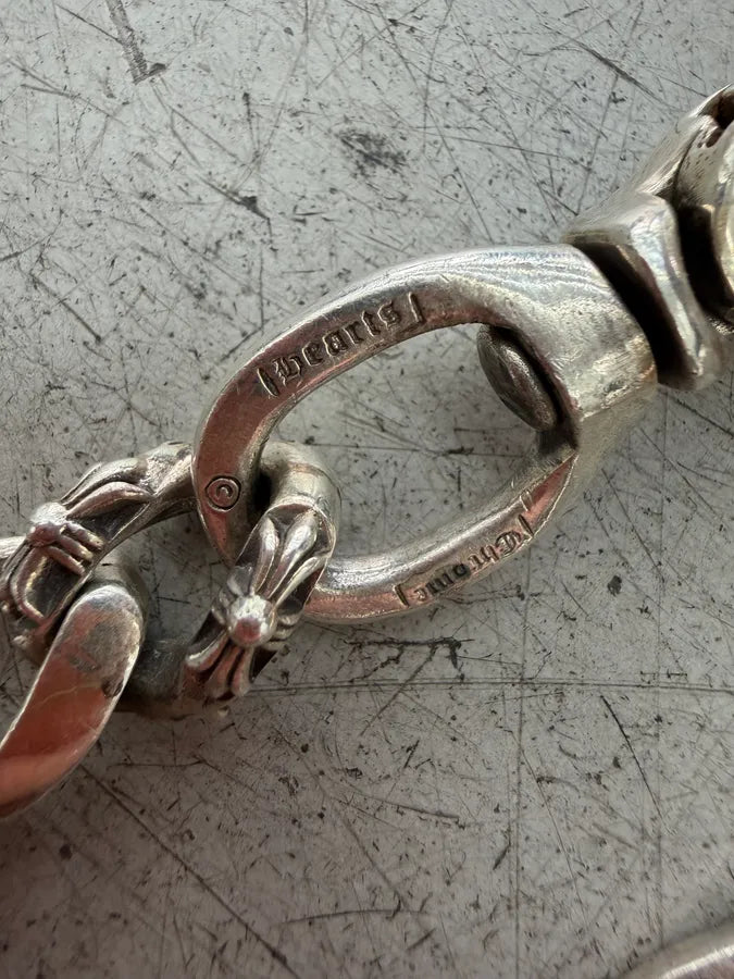 Chrome Hearts Fancy Links Silver Cross Wallet Chain sWOuCZJ 9