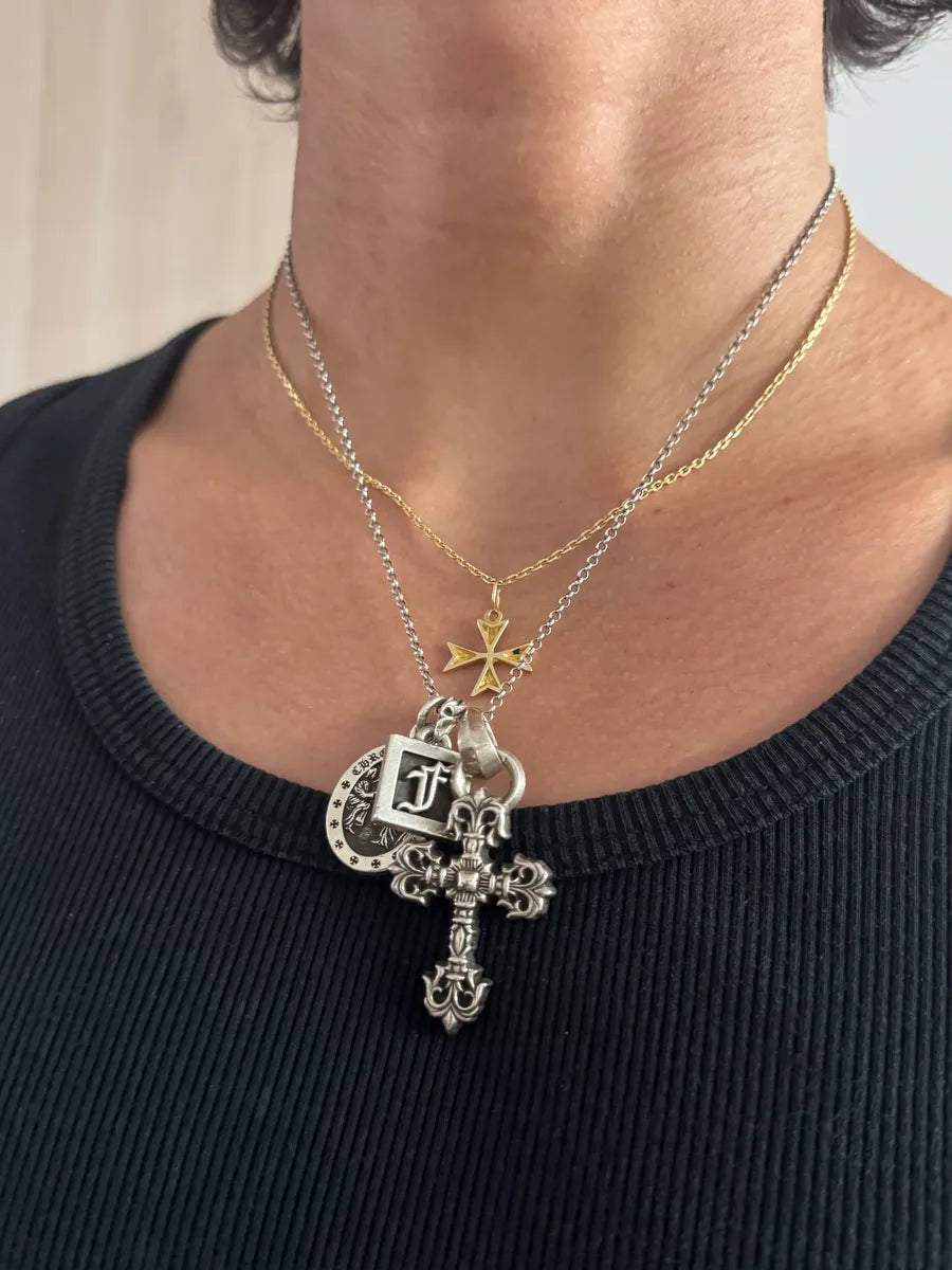 Chrome Hearts Filigree Cross Silver Pendant FLgqccF 1