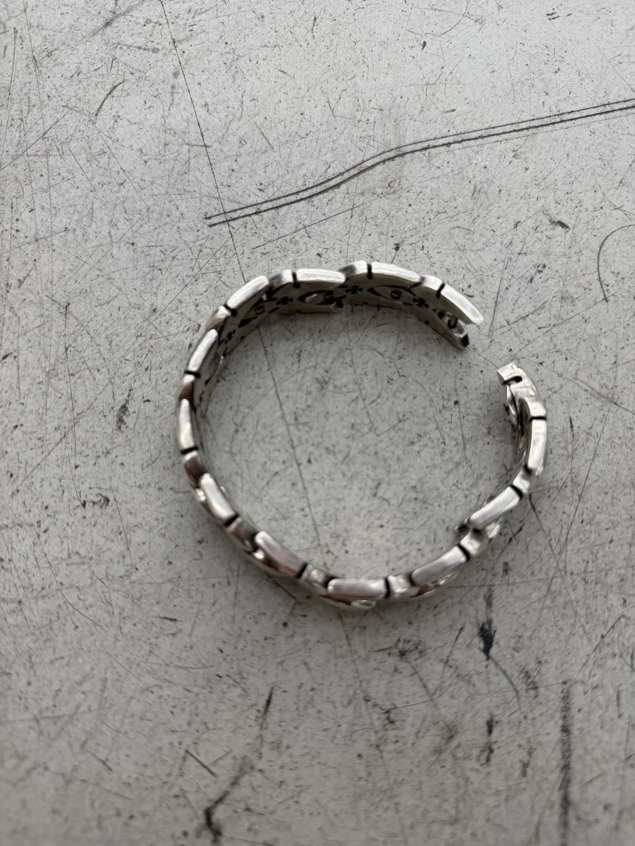 Chrome Hearts Fleur-Knee Linked Silver 925 Bracelet XpZwBKm 6