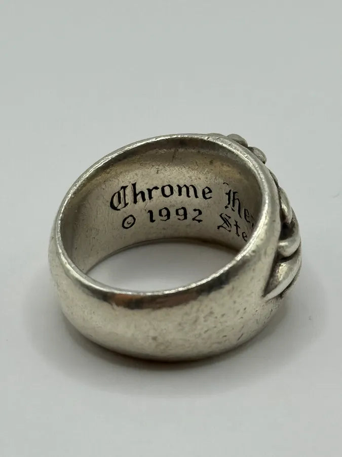Chrome Hearts Floral Silver 925 Ring kCJJFMx 2
