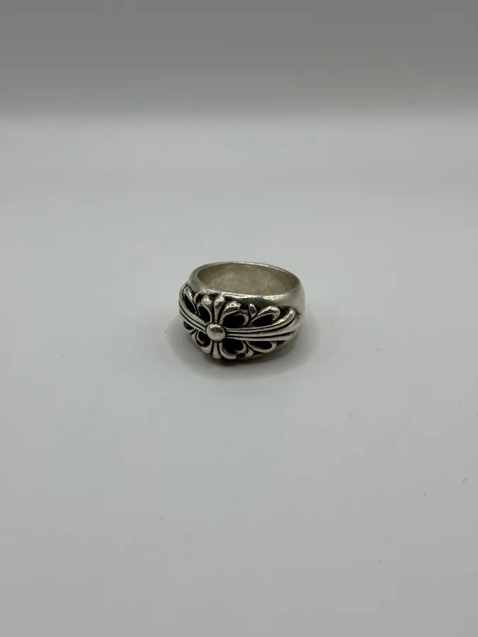 Chrome Hearts Floral Silver 925 Ring kCJJFMx 3
