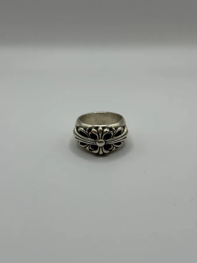 Chrome Hearts Floral Silver 925 Ring kCJJFMx 4