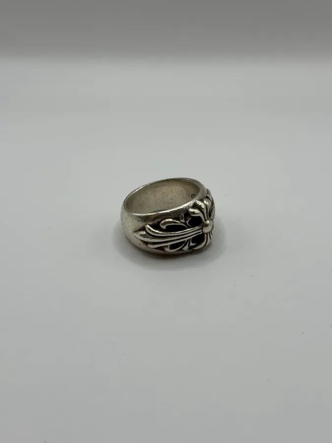 Chrome Hearts Floral Silver 925 Ring kCJJFMx 5