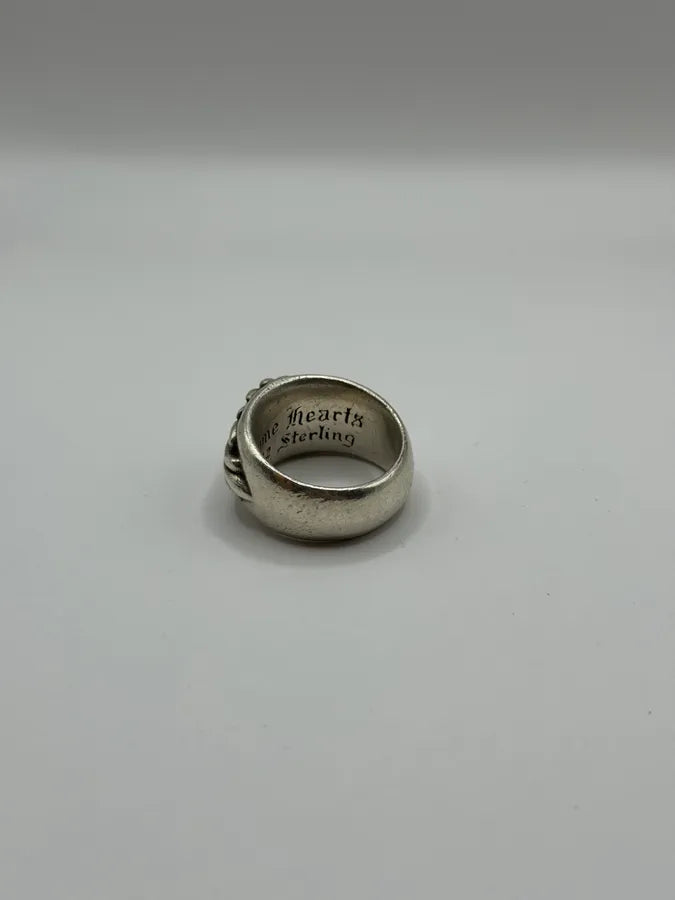 Chrome Hearts Floral Silver 925 Ring kCJJFMx 8