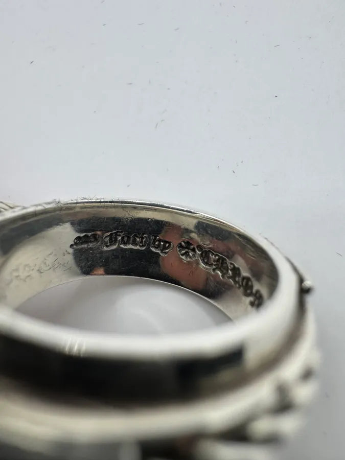 Chrome Hearts Foti Rope Silver Ring pFNaeok 5