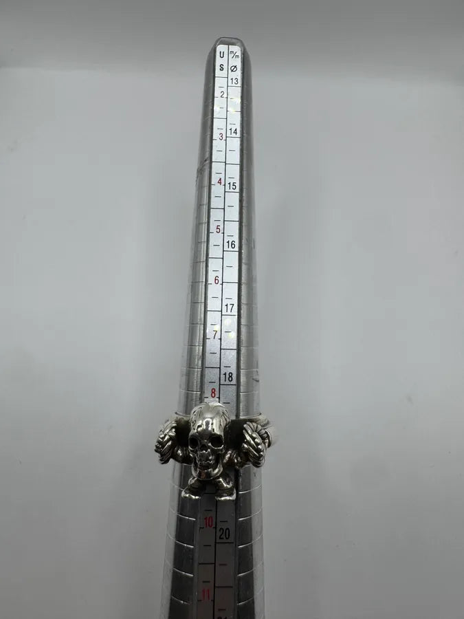 Chrome Hearts Foti Rope Silver Ring pFNaeok 8