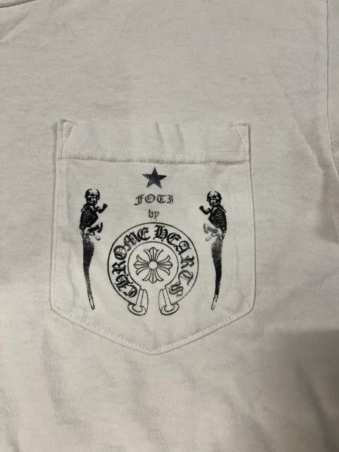 Chrome Hearts Foti Skeleton White T-Shirt wWtxyTi 6