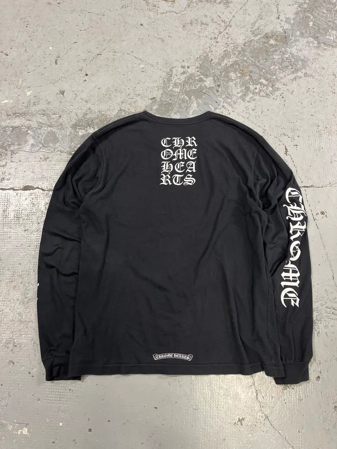 Chrome Hearts Gothic Propaganda Black Longsleeves rhRikSu 8