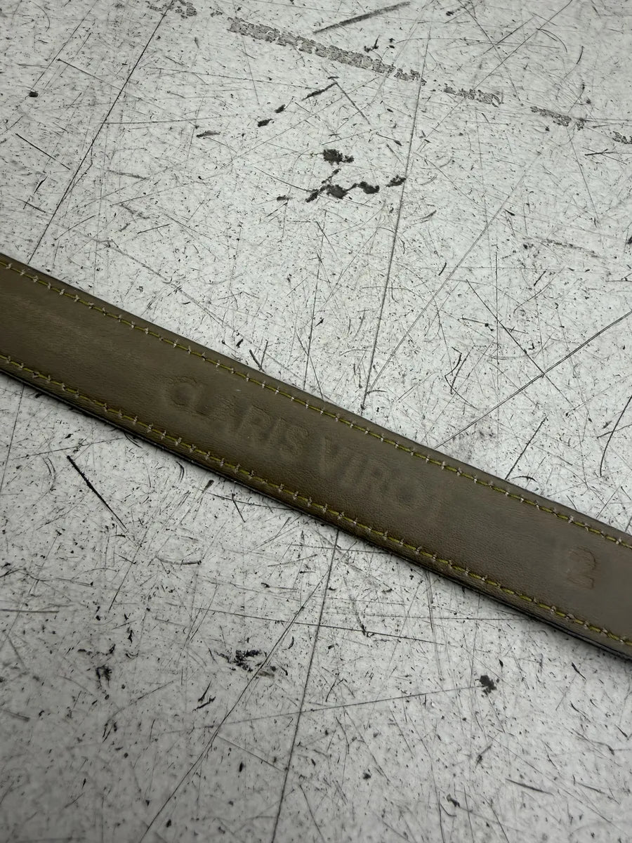 Chrome Hearts Gunslinger 925 Silver Green Leather Belt Etzhryx 11