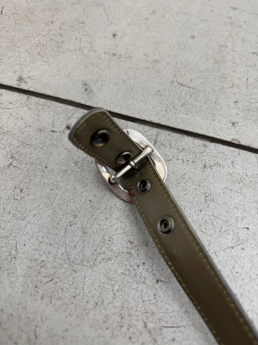 Chrome Hearts Gunslinger 925 Silver Green Leather Belt Etzhryx 2