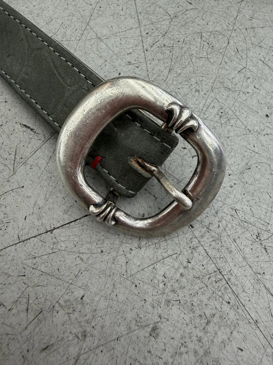 Chrome Hearts Gunslinger 925 Silver Green Leather Belt Etzhryx 7