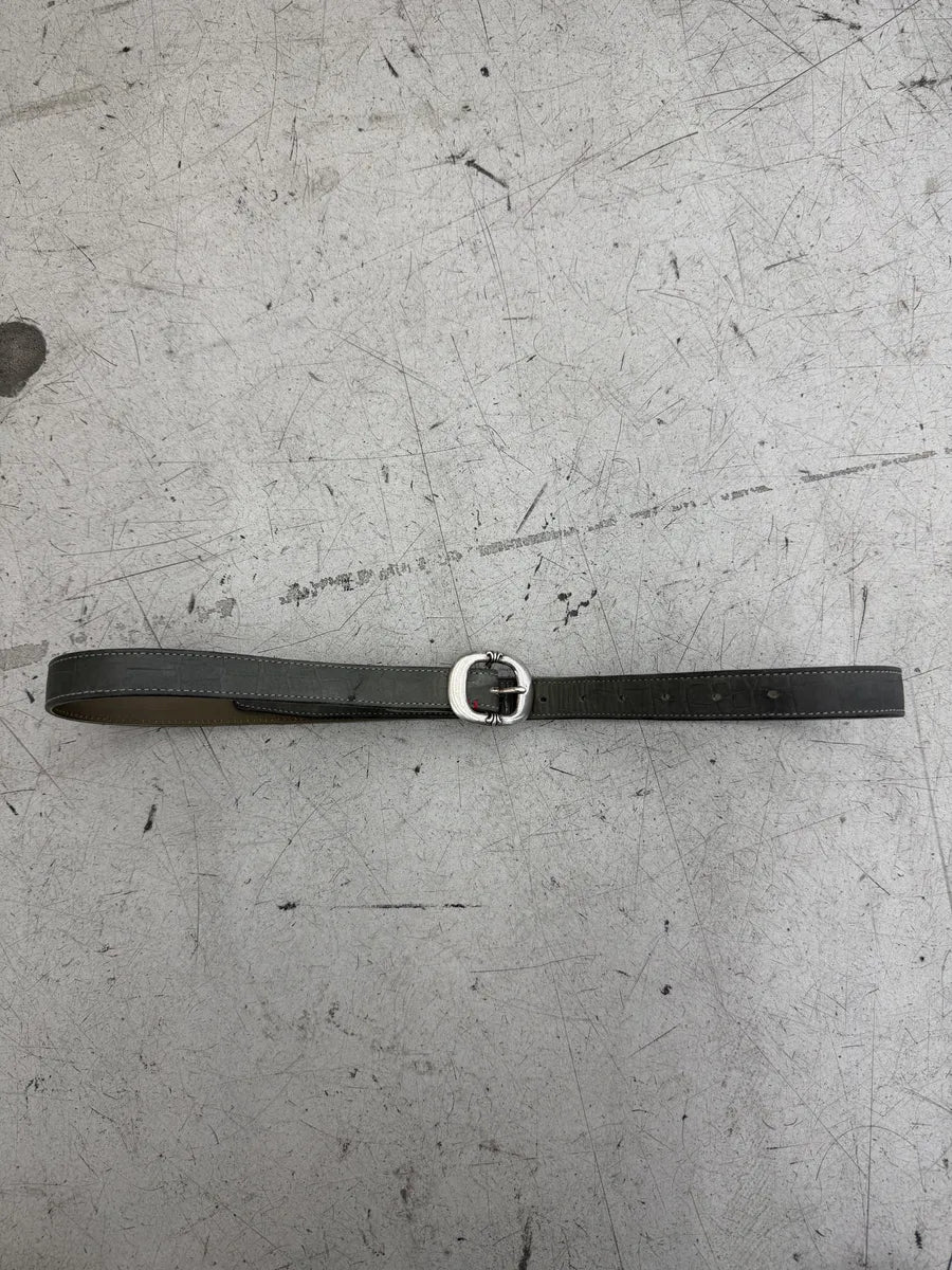 Chrome Hearts Gunslinger 925 Silver Green Leather Belt Etzhryx 9