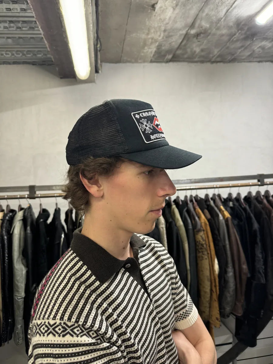 Chrome Hearts Hollywood Chomper Black Teeth Trucker Cap (OS) ssNLcOE 2