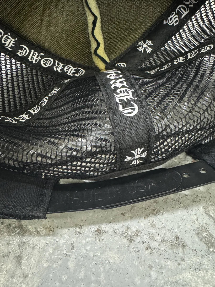 Chrome Hearts Hollywood Chomper Black Teeth Trucker Cap (OS) ssNLcOE 4