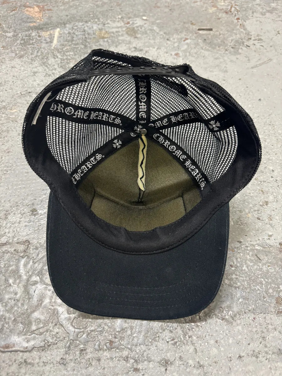 Chrome Hearts Hollywood Chomper Black Teeth Trucker Cap (OS) ssNLcOE 8