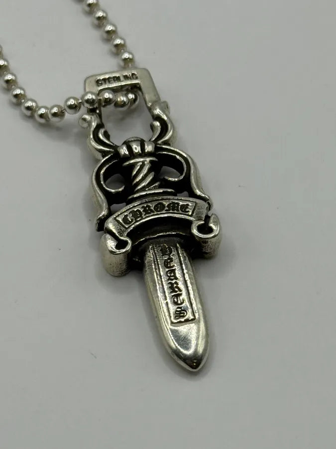 Chrome Hearts Large Dagger Silver 925 Pendant DbyfOow 3