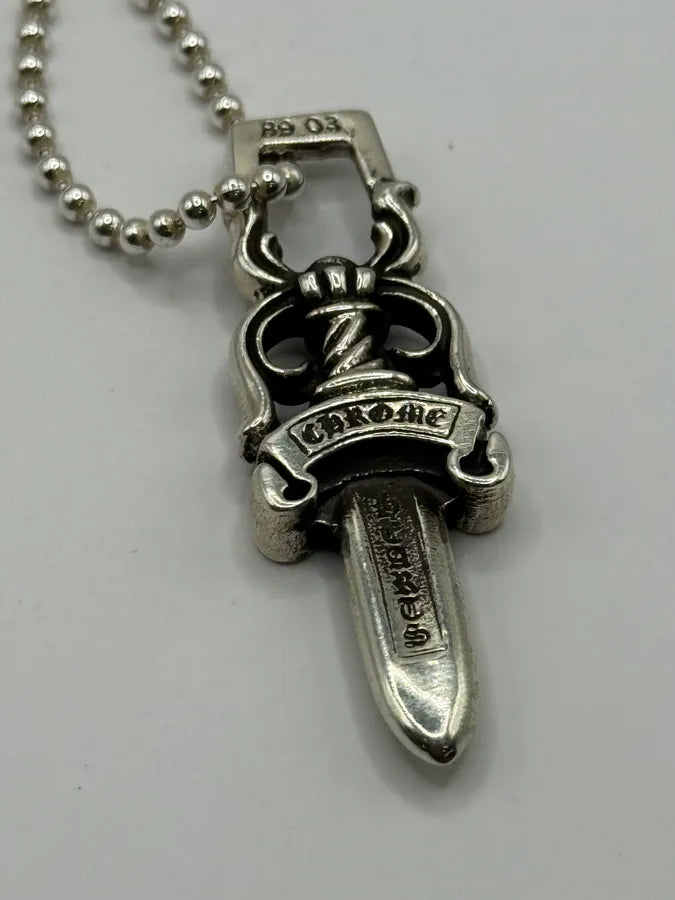 Chrome Hearts Large Dagger Silver 925 Pendant DbyfOow 5