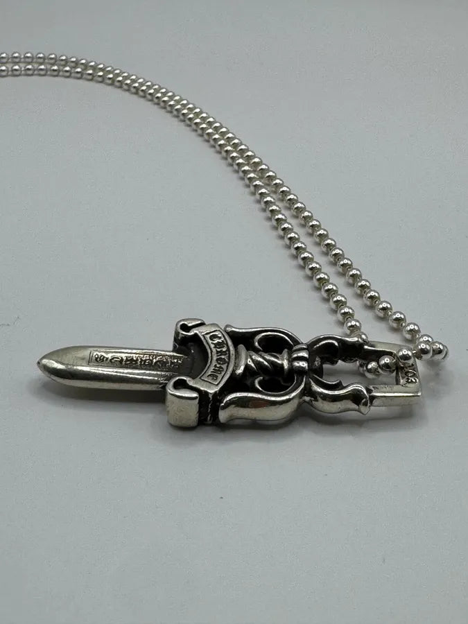 Chrome Hearts Large Dagger Silver 925 Pendant DbyfOow 6