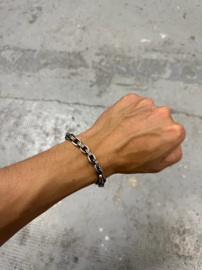 Chrome Hearts Large Paper Chain Silver 925 Bracelet zHuJuIS 1