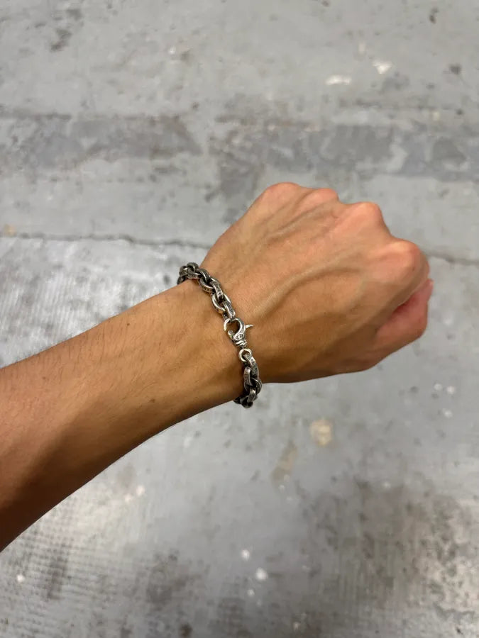 Chrome Hearts Large Paper Chain Silver 925 Bracelet zHuJuIS 13