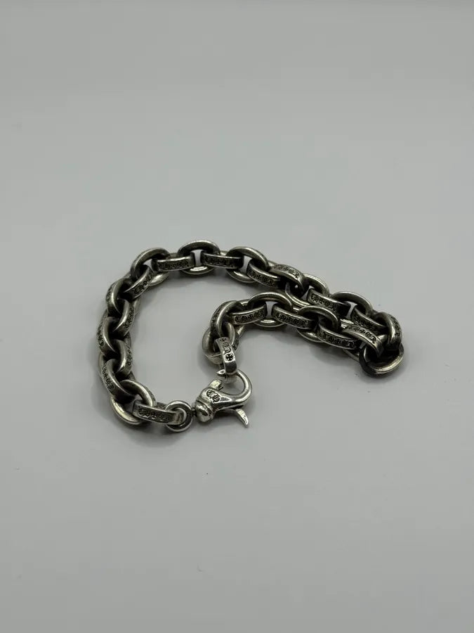 Chrome Hearts Large Paper Chain Silver 925 Bracelet zHuJuIS 6