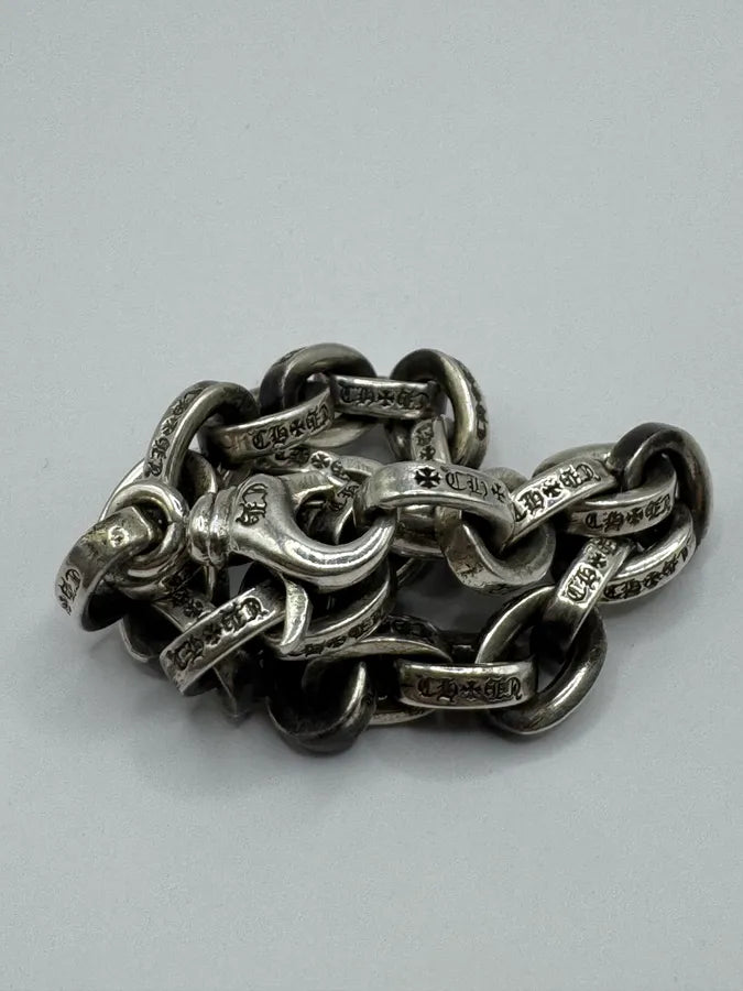 Chrome Hearts Large Paper Chain Silver 925 Bracelet zHuJuIS 8