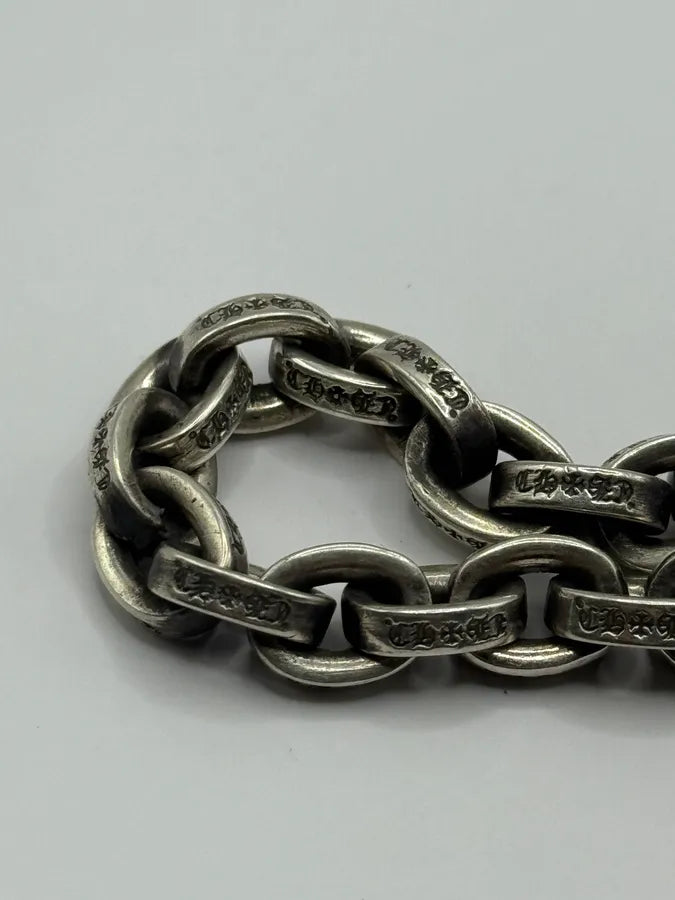 Chrome Hearts Large Paper Chain Silver 925 Bracelet zHuJuIS 9