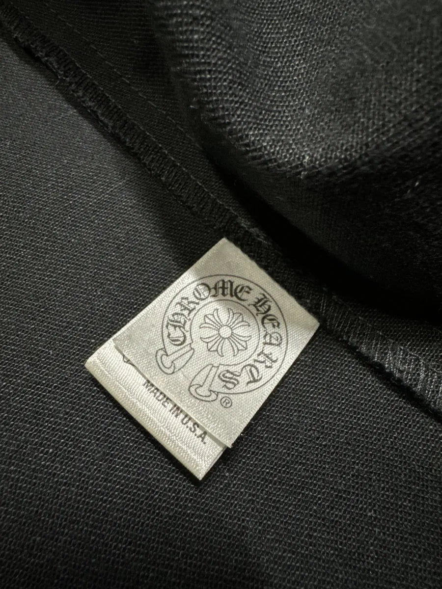 Chrome Hearts Leather Royal Cross Patch Shirt (M) 15