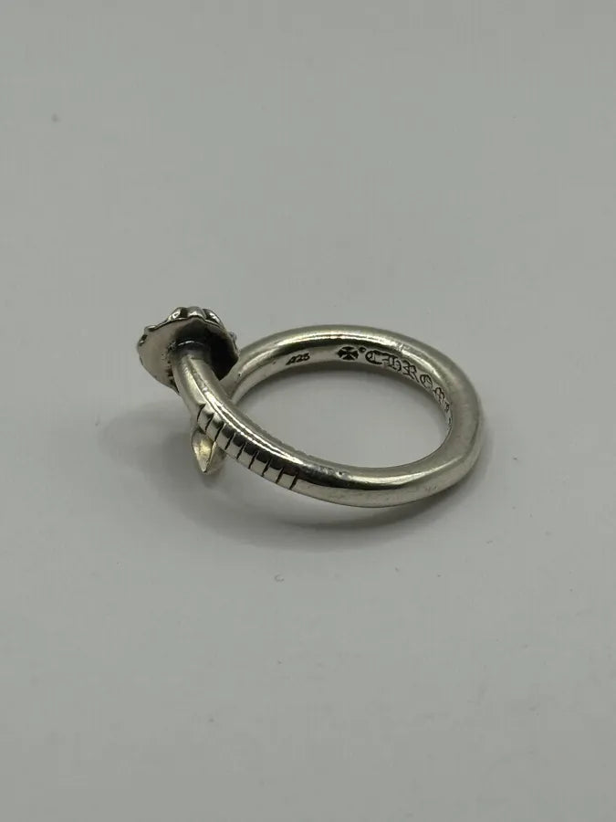 Chrome Hearts Nail Cross Silver Ring dlfEAFs 3