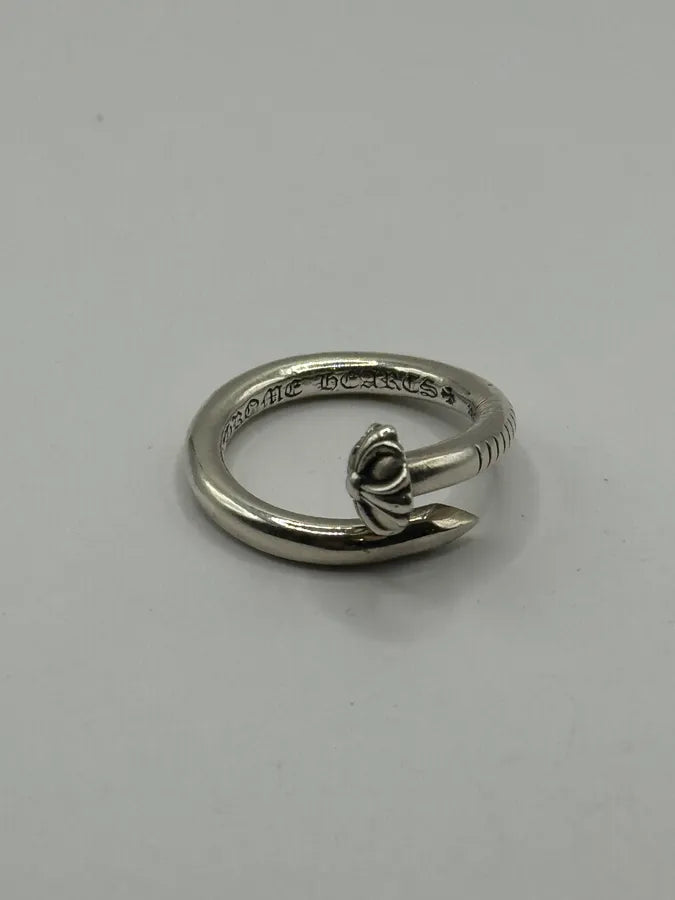 Chrome Hearts Nail Cross Silver Ring dlfEAFs 4