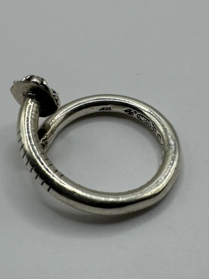 Chrome Hearts Nail Cross Silver Ring dlfEAFs 6