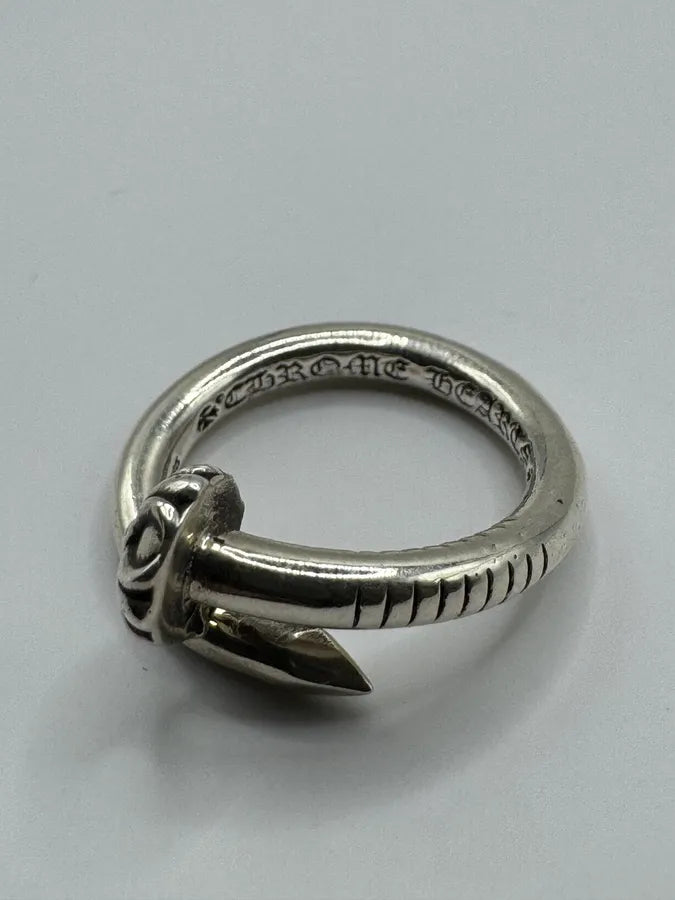 Chrome Hearts Nail Cross Silver Ring dlfEAFs 7