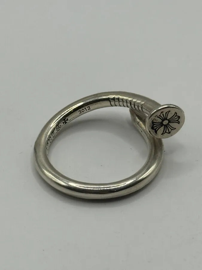Chrome Hearts Nail Silver Ring tLKbYcD 0