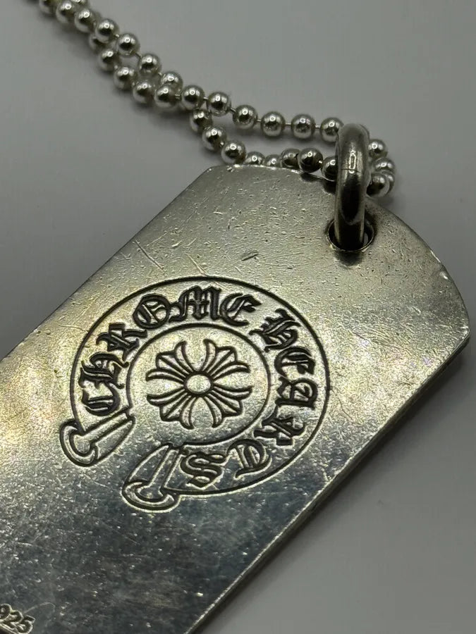 Chrome Hearts NYC Fuck You Cross Logo Silver 925 Dog Tag Pendant (OS) iCUzcFe 3