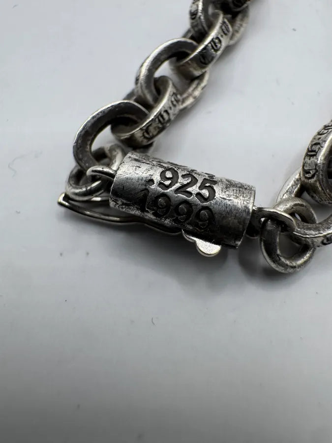 Chrome Hearts Paper Chain Silver Necklace lgmHoWC 10