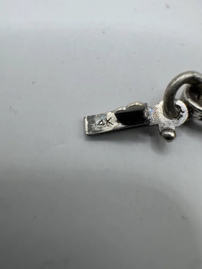 Chrome Hearts Paper Chain Silver Necklace lgmHoWC 8