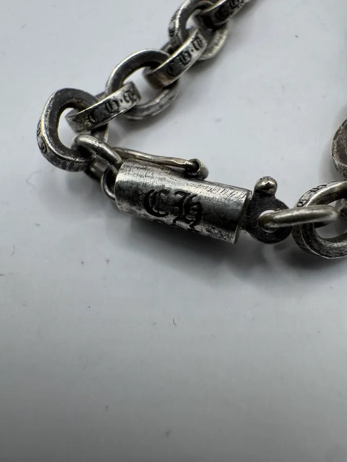Chrome Hearts Paper Chain Silver Necklace lgmHoWC 9