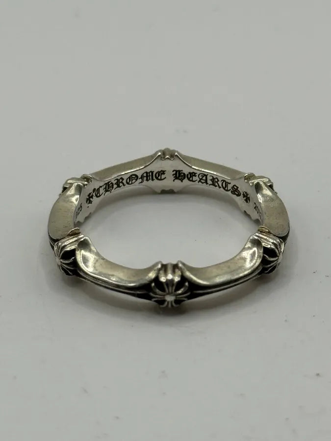 Chrome Hearts Plus And Bone Silver Ring  SXOhVMc 0